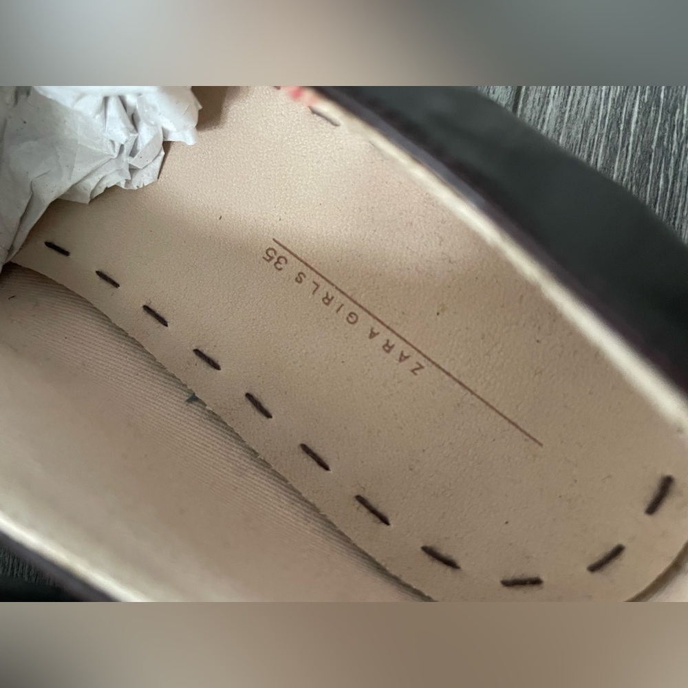 Zara Kids Burgundy Dress Shoes - Picture 3 of 4